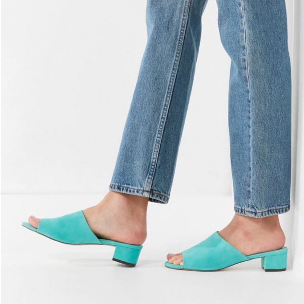 Urban Outfitters Patti Low Heel Mule - Blue